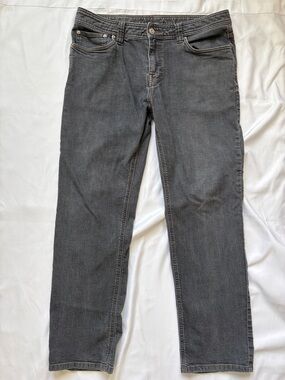 Prana Brion Slim Straight Men's Gray Jeans - Classic Straight Fit